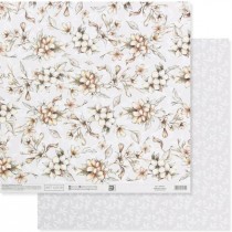 Бумага для скрапбукинга «Нежные свадебные цветы», 30.5 × 32 см, 180 гм 