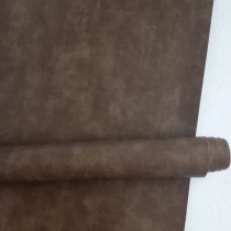Отрез переплетного кожзама Crazy Horse, цвет кофейно-коричневый, 33х70