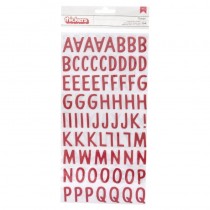 Стикеры-алфавит из фоамирана красные - Коллекция «Merry Little Christmas» (152 шт)