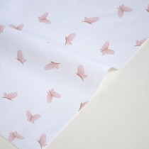 Отрез ткани "Imagination - Бабочки на белом" 33х78 см