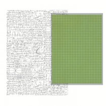 Лист из Коллекции "Школьные годы" зеленая клетка, размер 20/19,5 см*28/27,5 см., пл.250 г/м2
