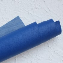 Отрез кожзама на тонкой тканевой основе 50х30 см., синий