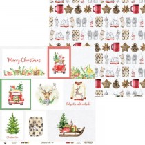 Лист бумаги из коллекции Christmas treats 05, 30,5х30,5 см, пл.240г/м