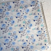 Ткань "Голубой шиповник", размер 40х50 см, 100% хлопок