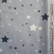 Ткань "Звезды на голубом", размер 40х50 см, 100% хлопок