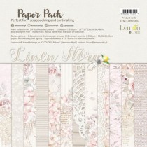 Набор двусторонней бумаги "Linen Story" 6 листов, размер 30,5 x30,5 см, пл.250 г/м2