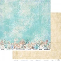 Лист "Коралловые рифы" коллекция "Шум прибоя", 30,5*30,5 см, 190 г/м