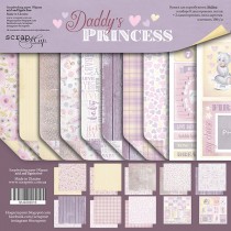 Набор двусторонней бумаги 20х20см от Scrapmir Daddy's Princess 10л., пл.190 г/м