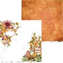 Лист бумаги из коллекции The Four Seasons - Autumn 03, 30,5х30,5 см, пл.240г/м