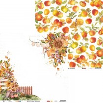 Лист бумаги из коллекции The Four Seasons - Autumn 04, 30,5х30,5 см, пл.240г/м