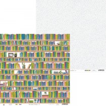 Лист бумаги из коллекции Garden of Books 04, 30,5х30,5 см, пл.240г/м