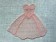 Декор ажурный - бальное платье, Розовый, 1шт