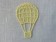 Декор ажурный - воздушный шар, Желтый, 1шт