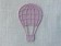 Декор ажурный - воздушный шар, цвет сирень,1 шт.