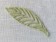 Декор ажурный - пальмовая ветка, цвет светло-салатовый,1 шт.