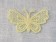 Декор ажурный - бабочка, цвет желтый,1 шт.