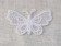 Декор ажурный - бабочка, цвет белый,1 шт.