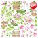 Набор двусторонней скрапбумаги "Spring blossom" 10 листов + лист для вырезания