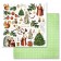 Бумага "Новогодний лес. Картинки" (ScrapMania) 30,5х30,5 см, пл.180 гр/м2